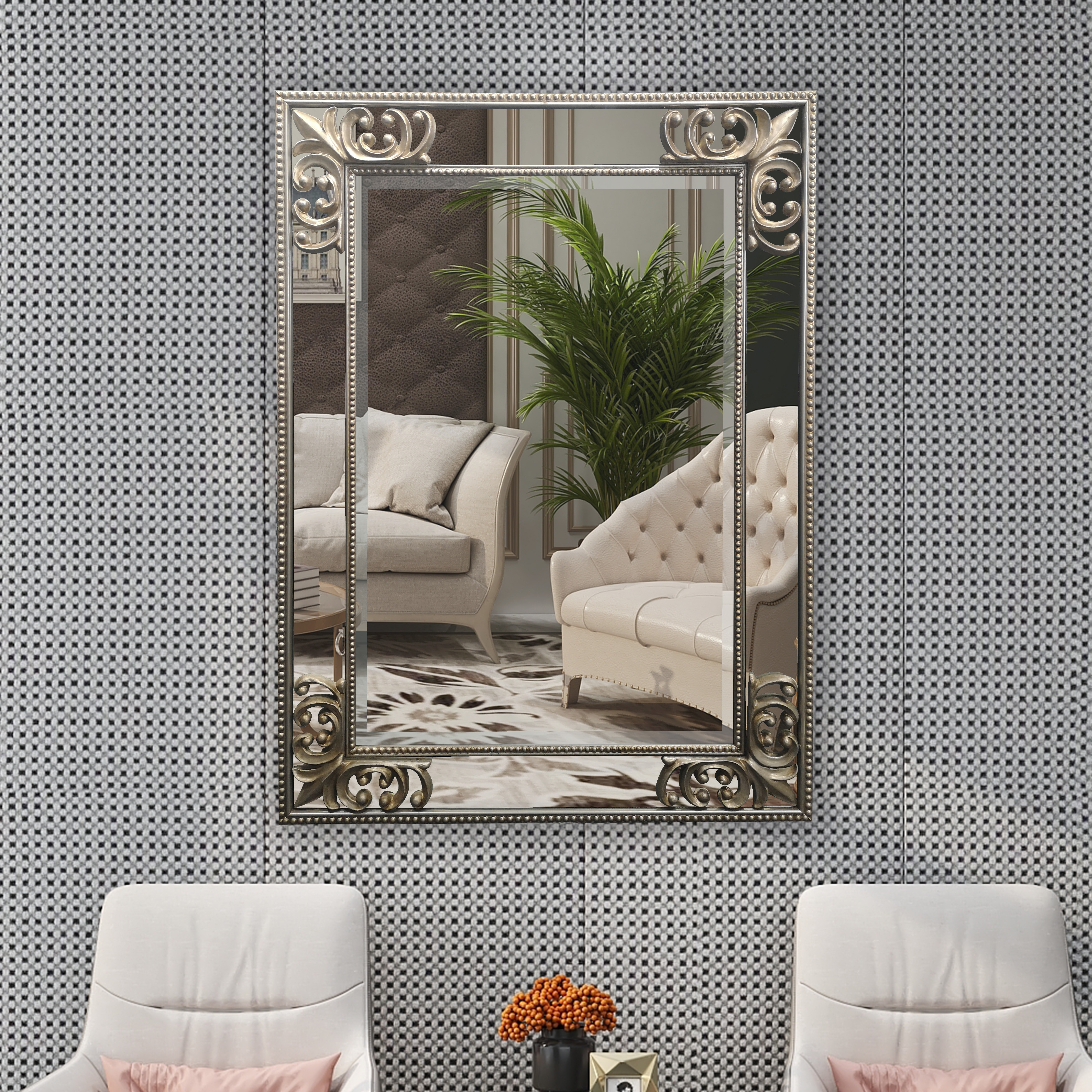 modern wall mirrors for living room